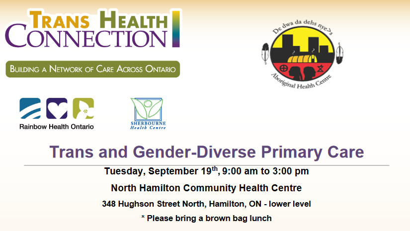 Sep 19: Trans and Gender-Diverse Primary Care RHO Session at NHCHC